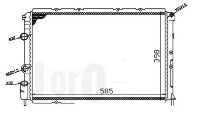 Радиатор, охлаждение двигателя LORO купить