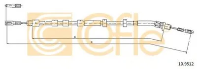 Трос, стояночная тормозная система COFLE купить