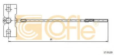 Трос, стояночная тормозная система COFLE купить