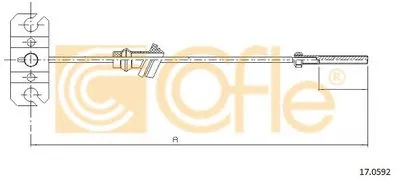 Трос, стояночная тормозная система COFLE купить