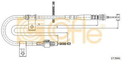 Трос, стояночная тормозная система COFLE купить