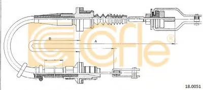 Тросик сцепления COFLE купить