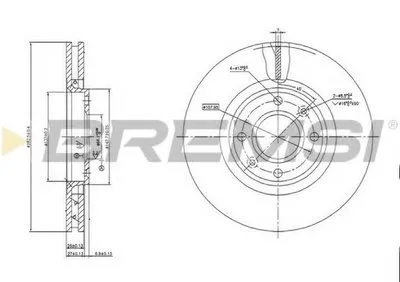 Тормозной диск BREMSI купить