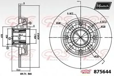 Тормозной диск R+ (Regular Plus) MAXTECH купить