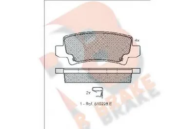 Комплект тормозных колодок, дисковый тормоз R BRAKE купить