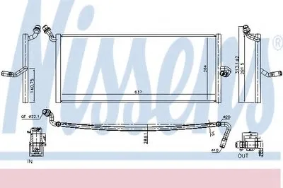 Низкотемпературный охладитель, интеркулер NISSENS купить