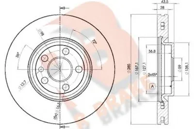 Тормозной диск R BRAKE купить