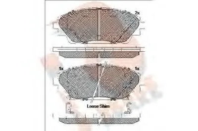 Комплект тормозных колодок, дисковый тормоз R BRAKE купить