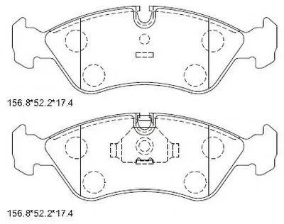 Комплект тормозных колодок, дисковый тормоз ASIMCO купить