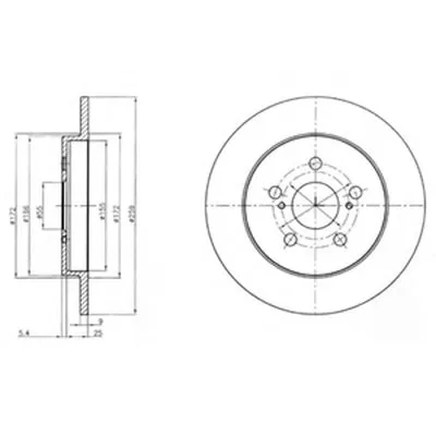 Тормозной диск DELPHI купить