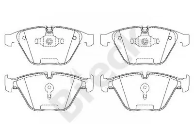 Комплект тормозных колодок, дисковый тормоз BRECK купить