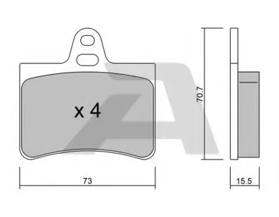 Комплект тормозных колодок, дисковый тормоз AISIN купить