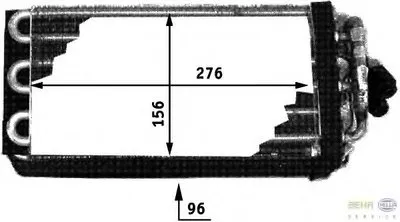 Испаритель, кондиционер BEHR HELLA SERVICE HELLA купить