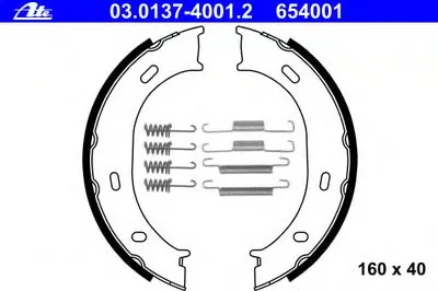 Комплект тормозных колодок, стояночная тормозная система ATE купить