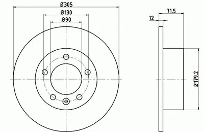 Тормозной диск MINTEX купить