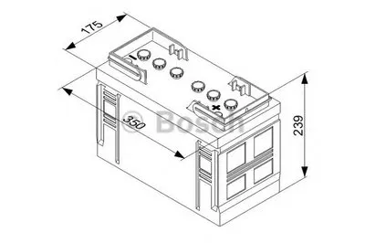 Стартерная аккумуляторная батарея; Стартерная аккумуляторная батарея T3 BOSCH купить