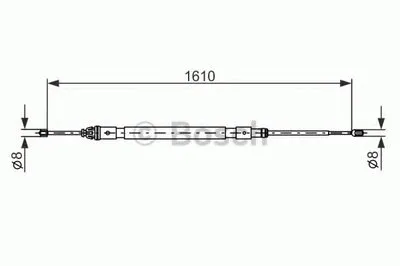 Трос, стояночная тормозная система BOSCH купить