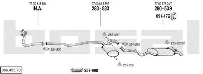 Система выпуска ОГ BOSAL купить