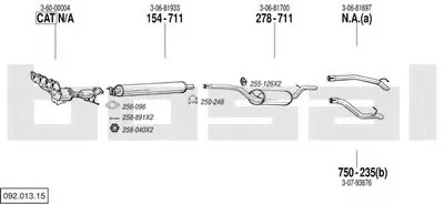Система выпуска ОГ BOSAL купить
