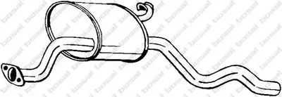 Средний глушитель выхлопных газов BOSAL купить