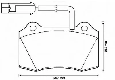 Комплект тормозных колодок, дисковый тормоз JURID купить