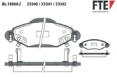 Комплект тормозных колодок, дисковый тормоз FTE купить