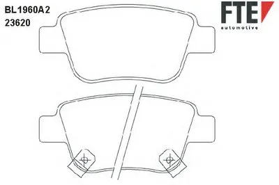 Комплект тормозных колодок, дисковый тормоз FTE купить