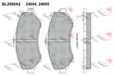 Комплект тормозных колодок, дисковый тормоз FTE купить