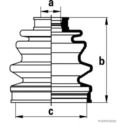 Комплект пылника, приводной вал HERTH+BUSS JAKOPARTS купить