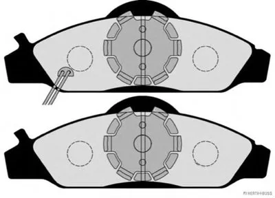 Комплект тормозных колодок, дисковый тормоз HERTH+BUSS JAKOPARTS купить
