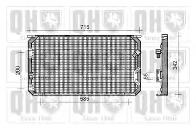Конденсатор, кондиционер QUINTON HAZELL купить