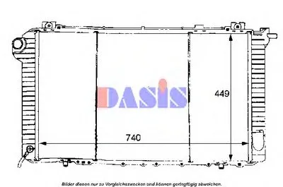 Радиатор, охлаждение двигателя AKS DASIS купить