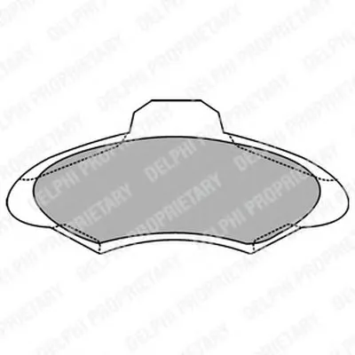 Комплект тормозных колодок, дисковый тормоз DELPHI купить