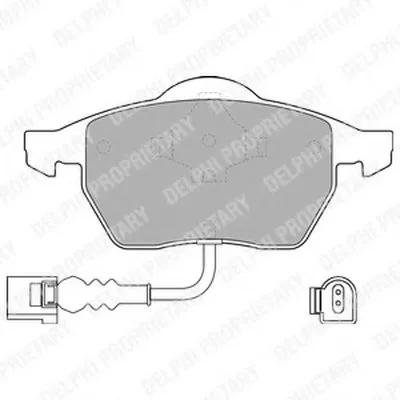 Комплект тормозных колодок, дисковый тормоз DELPHI купить