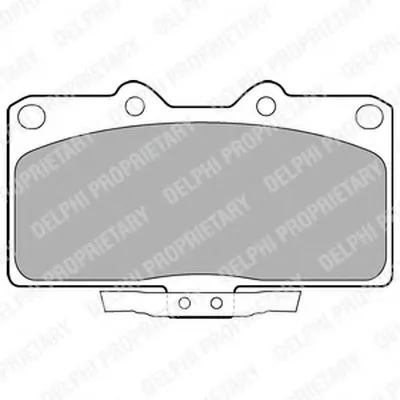 Комплект тормозных колодок, дисковый тормоз DELPHI купить