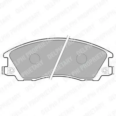 Комплект тормозных колодок, дисковый тормоз DELPHI купить