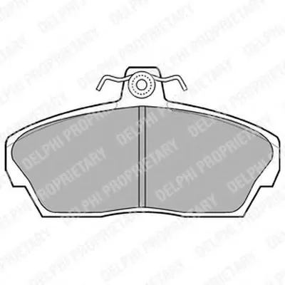 Комплект тормозных колодок, дисковый тормоз DELPHI купить
