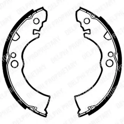 Комплект тормозных колодок DELPHI купить