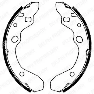 Комплект тормозных колодок DELPHI купить