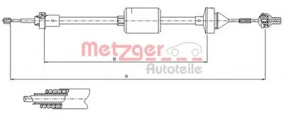 Тросик сцепления COFLE METZGER купить