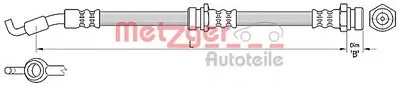 Тормозной шланг METZGER купить