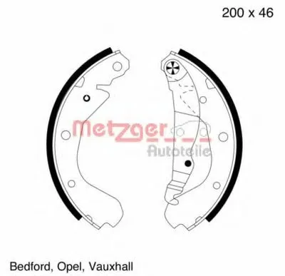 Комплект тормозных колодок METZGER купить