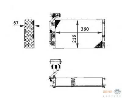 Испаритель, кондиционер BEHR HELLA SERVICE купить