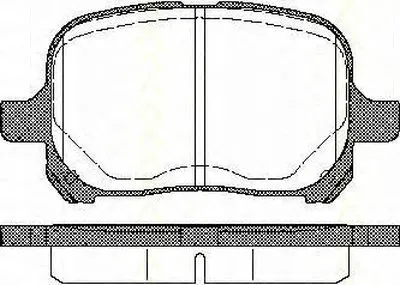 Комплект тормозных колодок, дисковый тормоз TRISCAN купить
