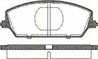 Комплект тормозных колодок, дисковый тормоз TRISCAN купить
