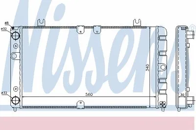 Радиатор, охлаждение двигателя NISSENS купить