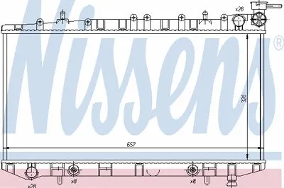 Радиатор, охлаждение двигателя NISSENS купить