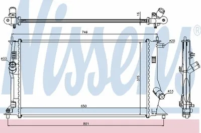 Радиатор, охлаждение двигателя NISSENS купить
