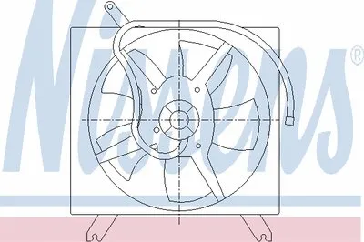Вентилятор, конденсатор кондиционера NISSENS купить