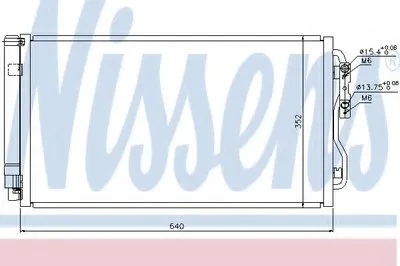 Конденсатор, кондиционер NISSENS купить